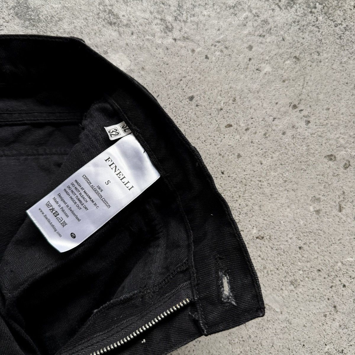 Other Finelli Mens Black Multi-Pocket Strap Utility Jeans RRP $160 Size US 32 / EU 48 - 13 Thumbnail