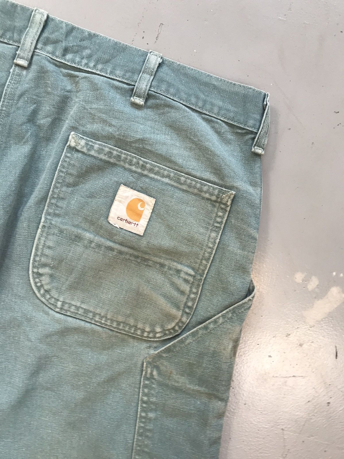 Carhartt × Vintage Vintage Carharttt WU1935 Carpenter jort Size US 39 - 6 Thumbnail