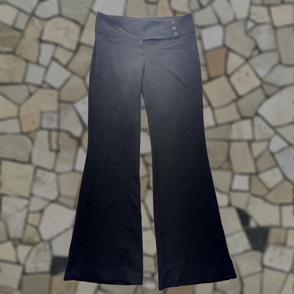 Vintage Kimchi Blue Black Wide-Leg Pants With Buttoned Waist Womens M Dress Pants尺 Size 32" / US 10 / IT 46 - 1 Thumbnail