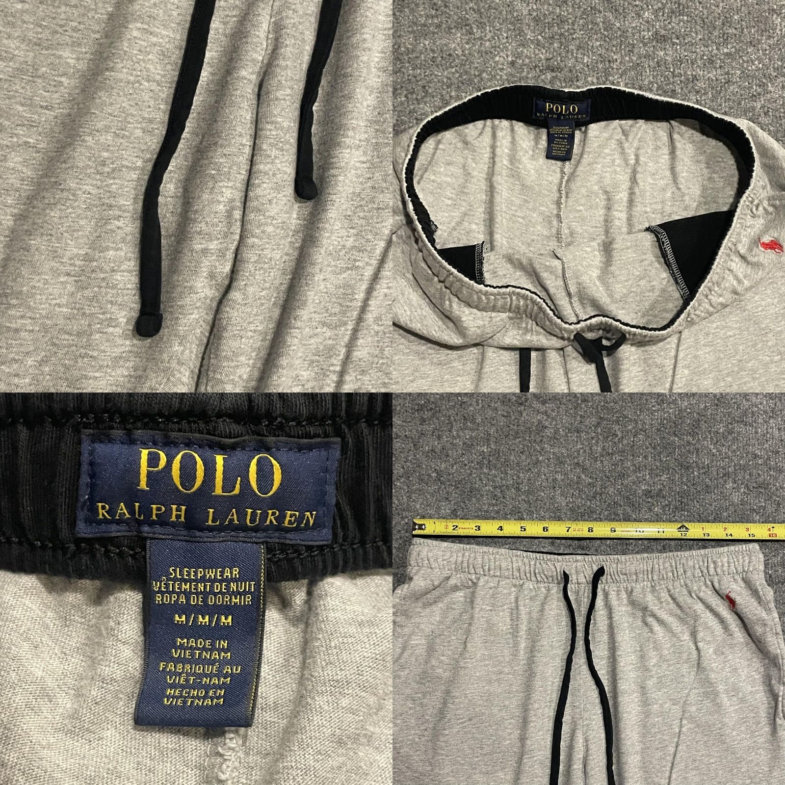 Polo Ralph Lauren Polo Ralph Lauren Pajama Pants Men M Gray Drawstring Logo Sleepwear Jersey Size US M / EU 48-50 / 2 - 8 Thumbnail