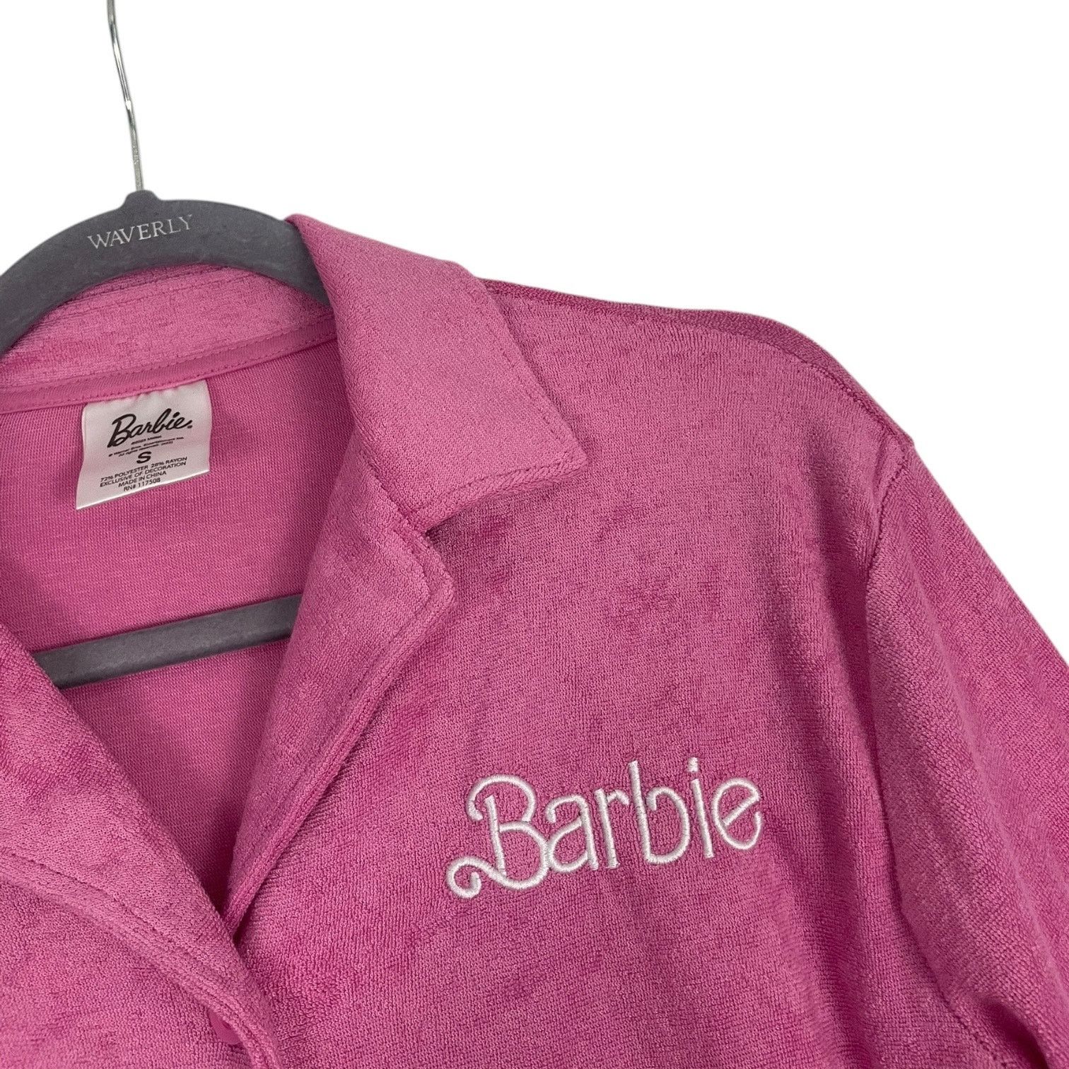 Other Barbie Mattel Pink Short Sleeve Button Down Collared Top Size S / US 4 / IT 40 - 5 Thumbnail
