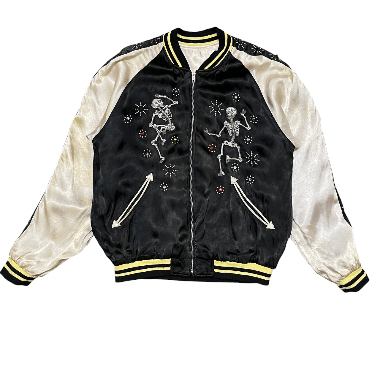 Tailor Toyo Vintage Sukajan Souvenir Jacket Skeletons Embroidery Size US M / EU 48-50 / 2 - 3 Thumbnail