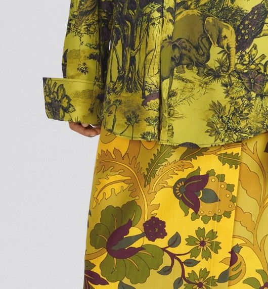 Dior o1w1db10824 Cotton Voile Blouse in Multicolor Size M / US 6-8 / IT 42-44 - 7 Thumbnail