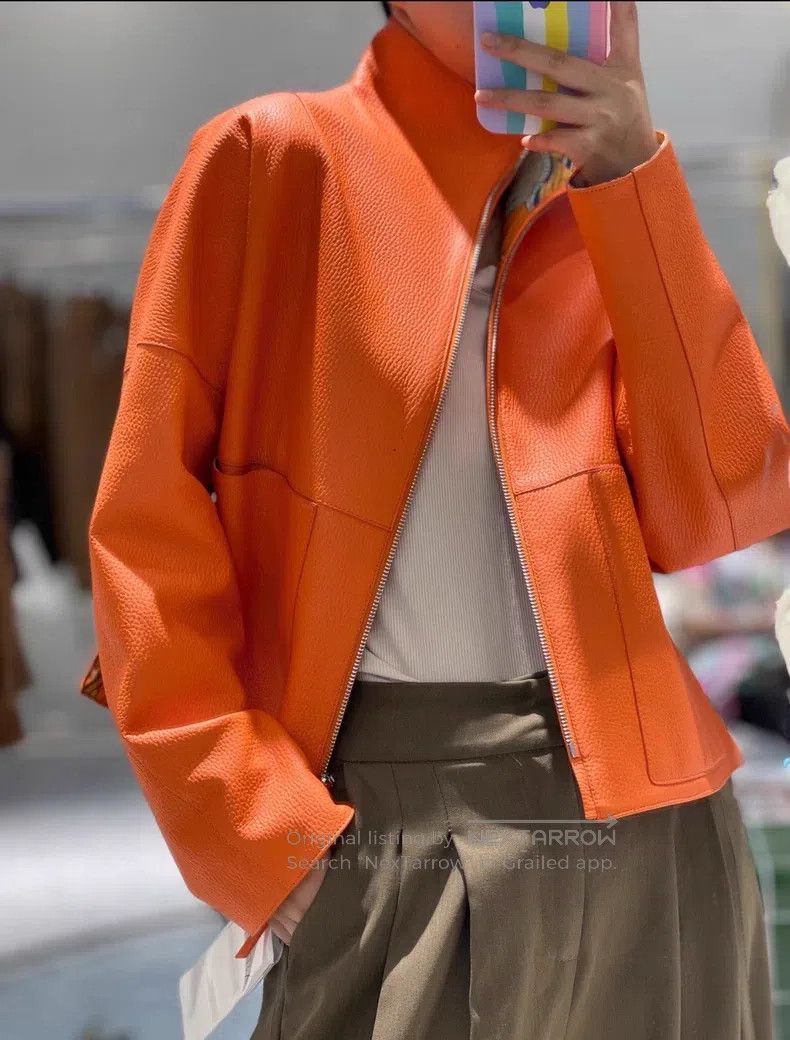Hermes Hermes Leather Jacket Size XXS / US 00 / IT 34 - 4 Thumbnail
