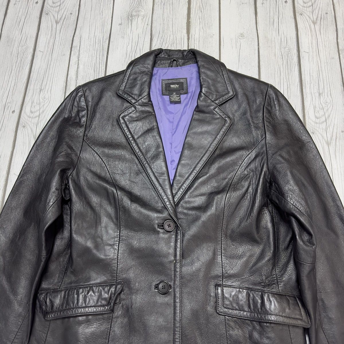 Mossimo × Vintage Vintage Mossimo leather jacket Size M / US 6-8 / IT 42-44 - 3 Thumbnail