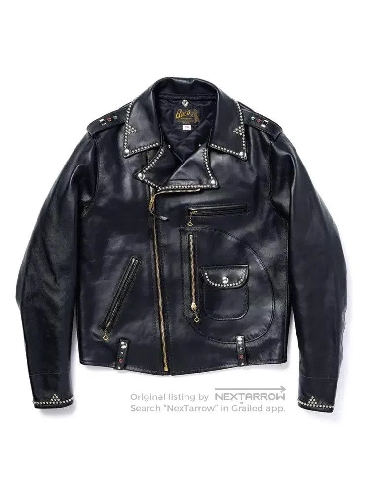 Buco Buco Willow nails horseskin motorcycle leather jacket Size US S / EU 44-46 / 1 - 1 Thumbnail