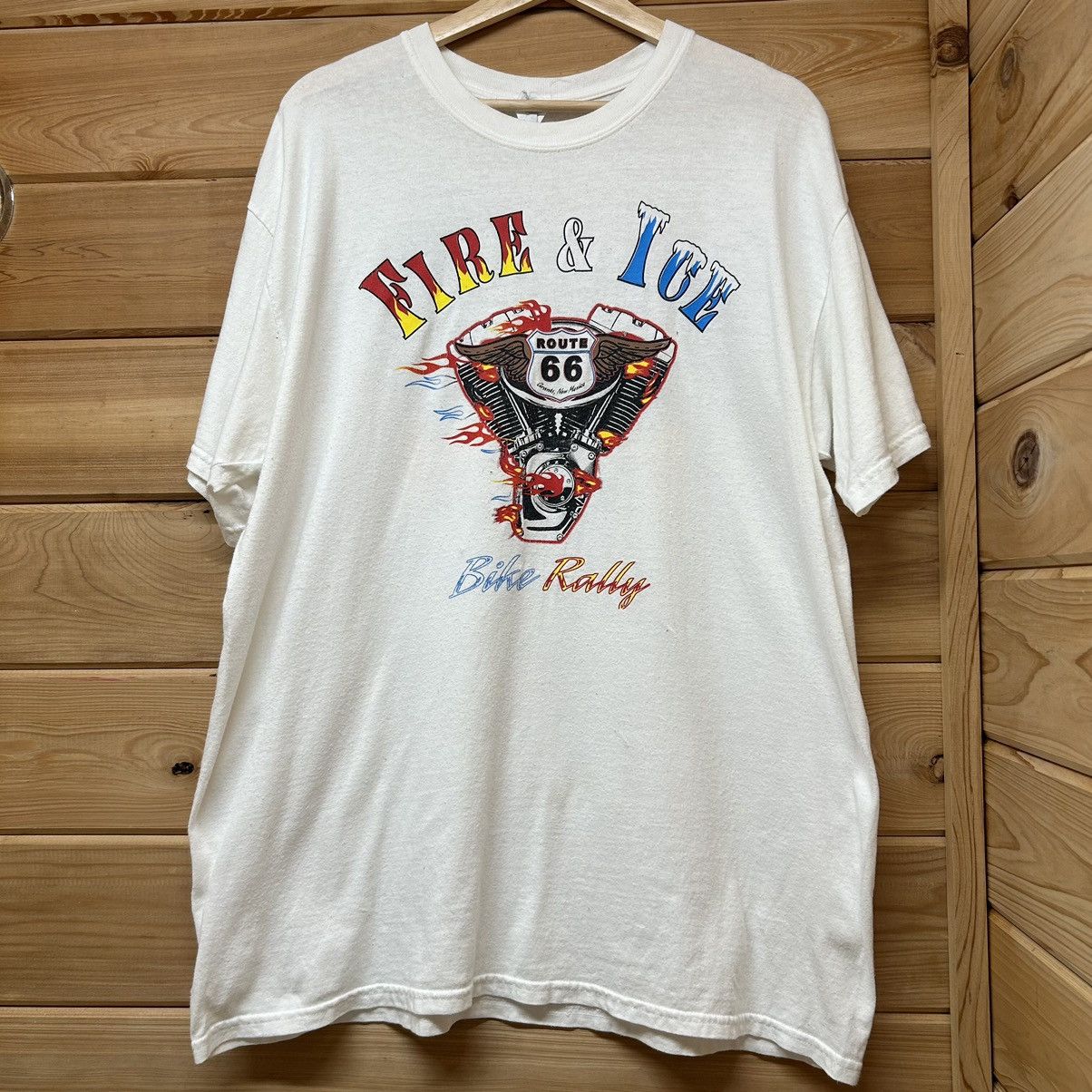 Harley Davidson Vintage Y2K Fire & Ice Bike Rally Harley Style Biker T Shirt Size US XL / EU 56 / 4 - 1 Thumbnail