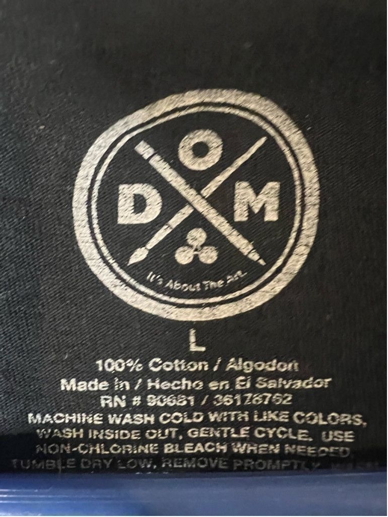 Other Men's DOM Alien Graphic T-Shirt Size L Black Size US L / EU 52-54 / 3 - 3 Thumbnail