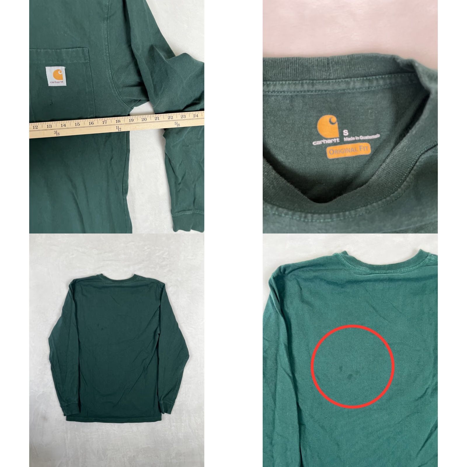 Carhartt VINTAGE Carhartt Shirt Long Sleeve Pocket Shirt Regular Mens S Black All Seasons Workwear Sun Faded Grunge Pocket Size US S / EU 44-46 / 1 - 8 Thumbnail