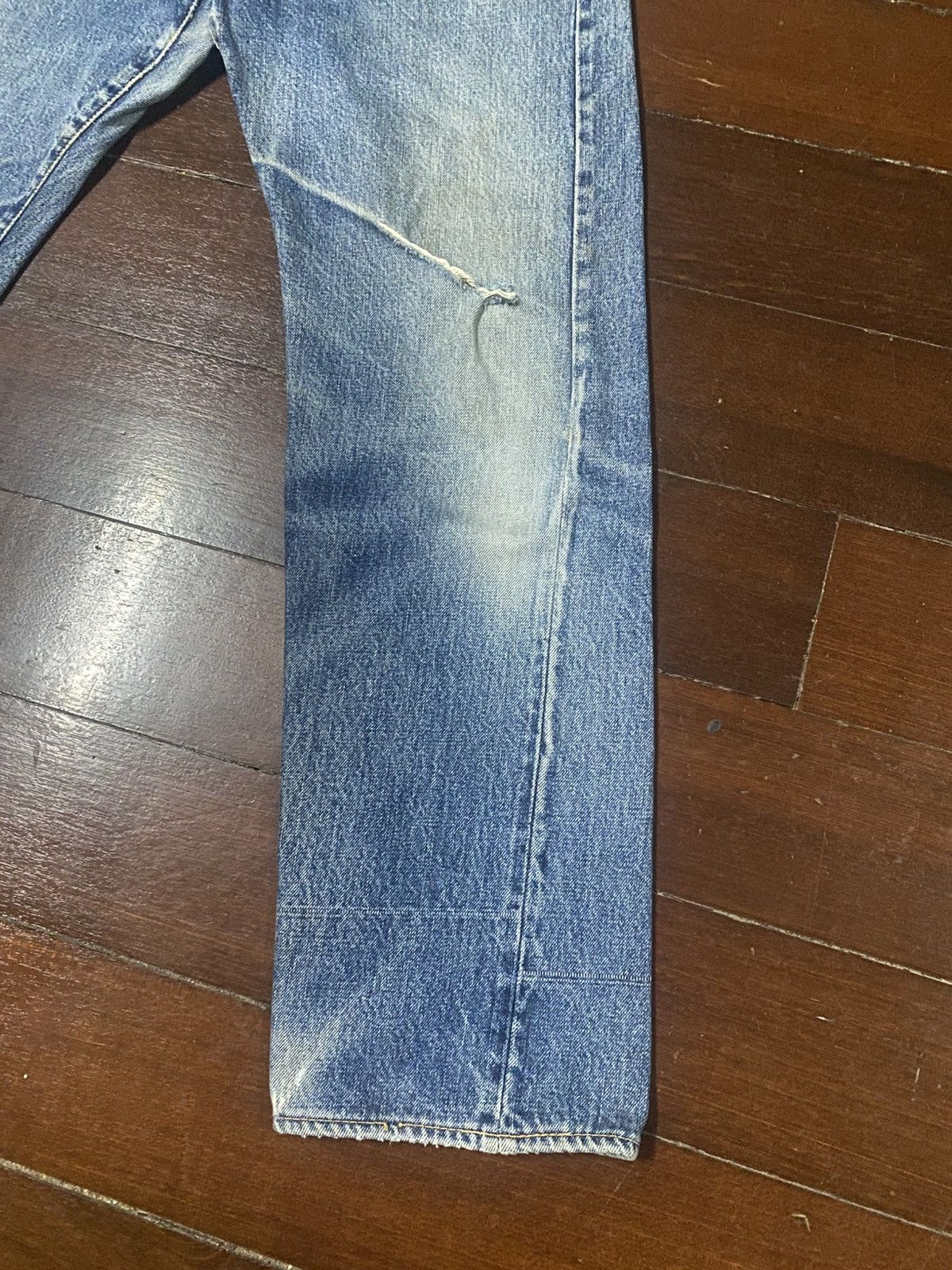 Pherrow's Pherrow’s Stormy Blue lot 404 Flared Denim Jeans distressed Size US 30 / EU 46 - 8 Thumbnail