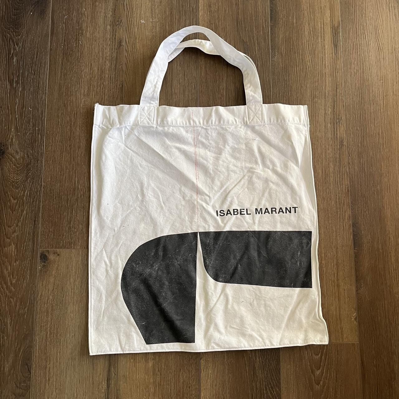 Isabel Marant Isabel Marant White Giant Canva Tote Bag Size ONE SIZE - 1 Thumbnail