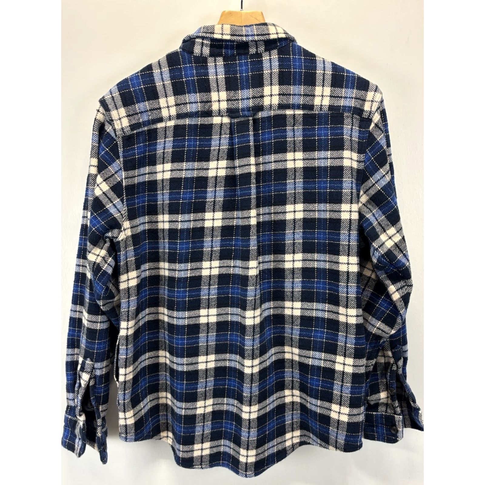 Orvis VINTAGE Orvis Heavyweight Flannel Shirt Jacket Shacket Men’s L Blue Plaid Outdoor Casual Workwear Size US L / EU 52-54 / 3 - 3 Thumbnail