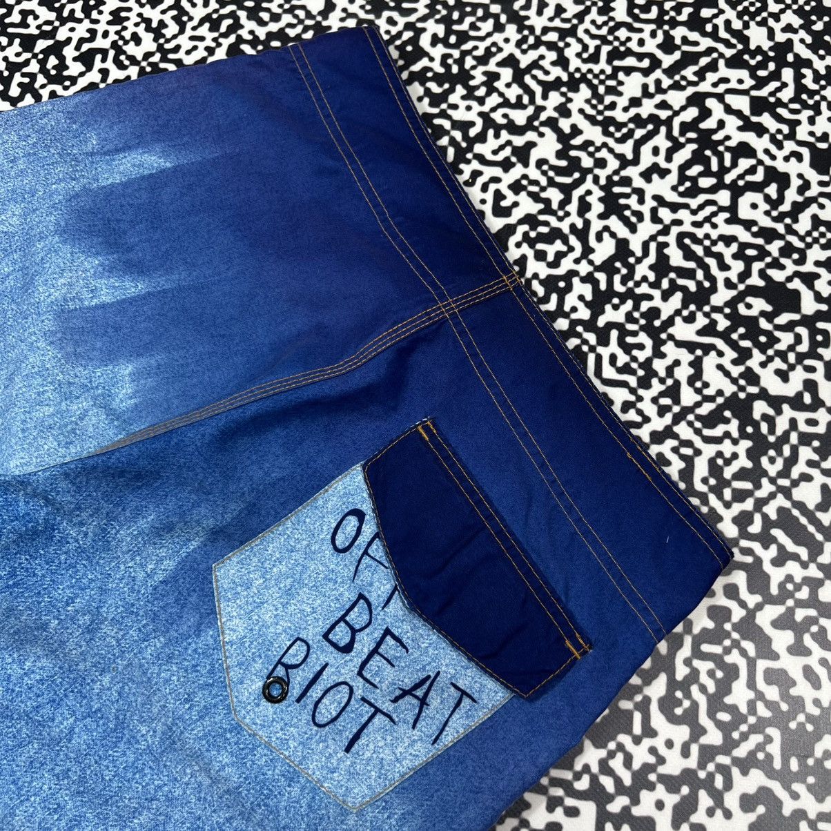 Billabong Vintage Y2K Billabong Wave Print Surf Retro Style Shorts Size US 32 / EU 48 - 3 Thumbnail