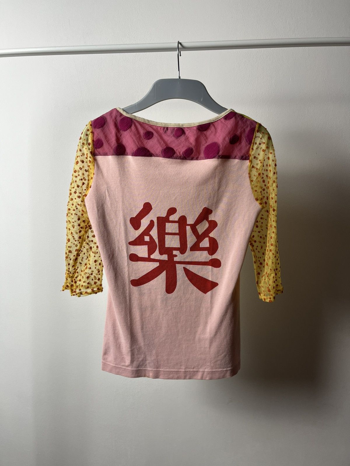 Custo Barcelona × Japanese Brand Vintage Custo Barcelona Graphic Mesh Sleeve Y2K Top Size M / US 6-8 / IT 42-44 - 8 Thumbnail