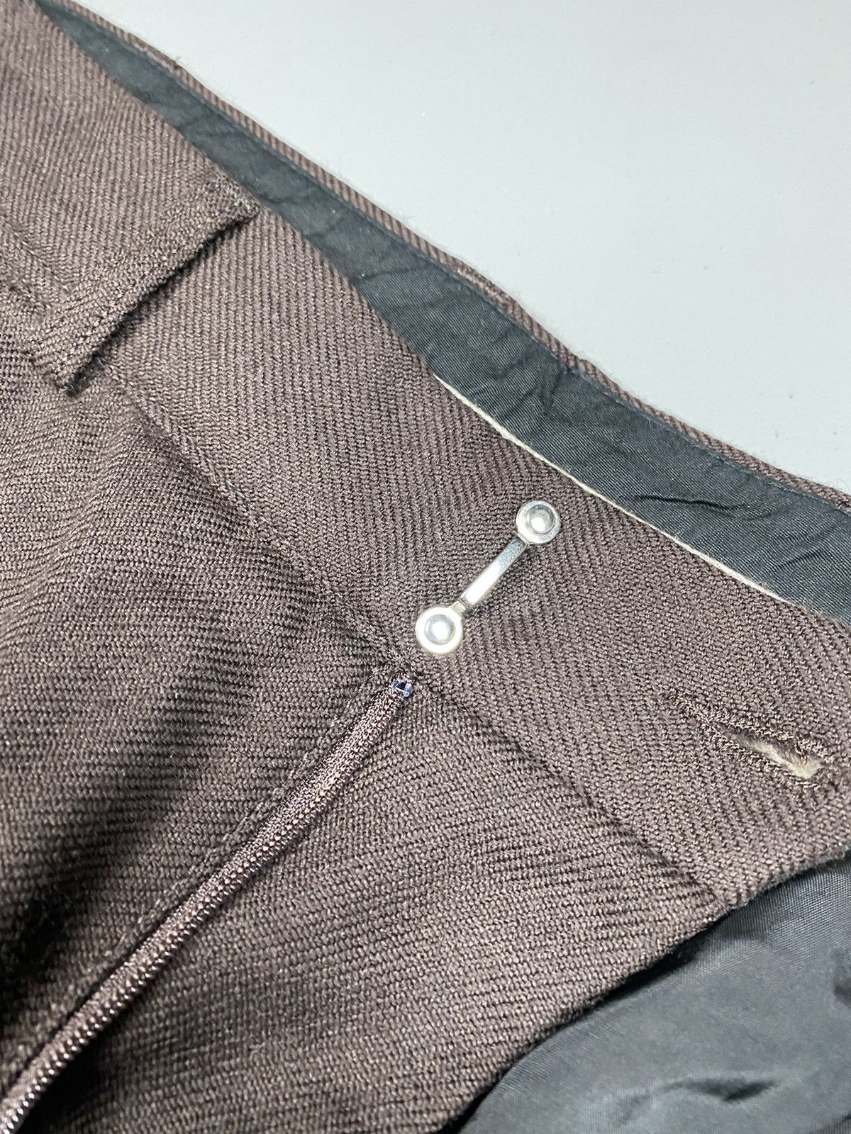 Dries Van Noten Dries Van Noten wool brown pants size 54 Size US 36 / EU 52 - 8 Thumbnail