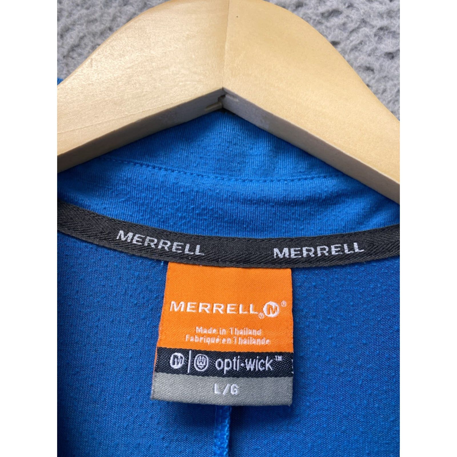 Merrell Merrell Opti-Wick UPF 20+ Men's Polo Shirt Long Sleeve? Wait. Size US L / EU 52-54 / 3 - 3 Thumbnail