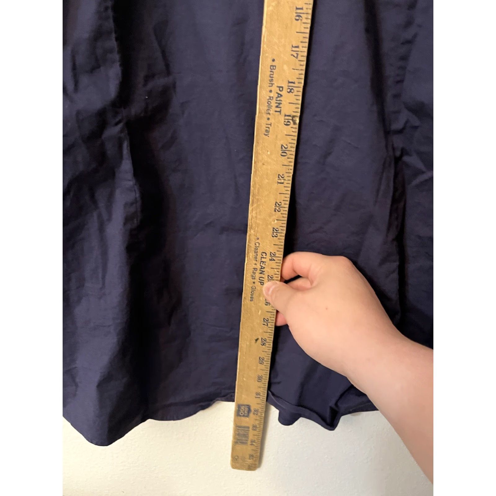 Ben Sherman Ben Sherman Shirt Mens XL Navy Blue Button-Up Stretch Tailored Collared Long Sleeve Classic Business Casual Travel Size US XL / EU 56 / 4 - 4 Thumbnail