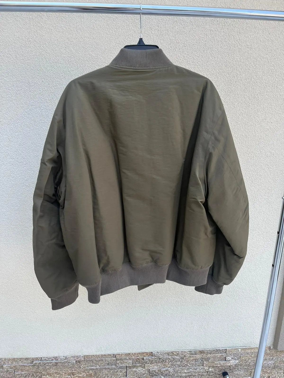 Bottega Veneta Blouson Twill Nylon Bomber Jacket in Khaki Size US XL / EU 56 / 4 - 2 Thumbnail