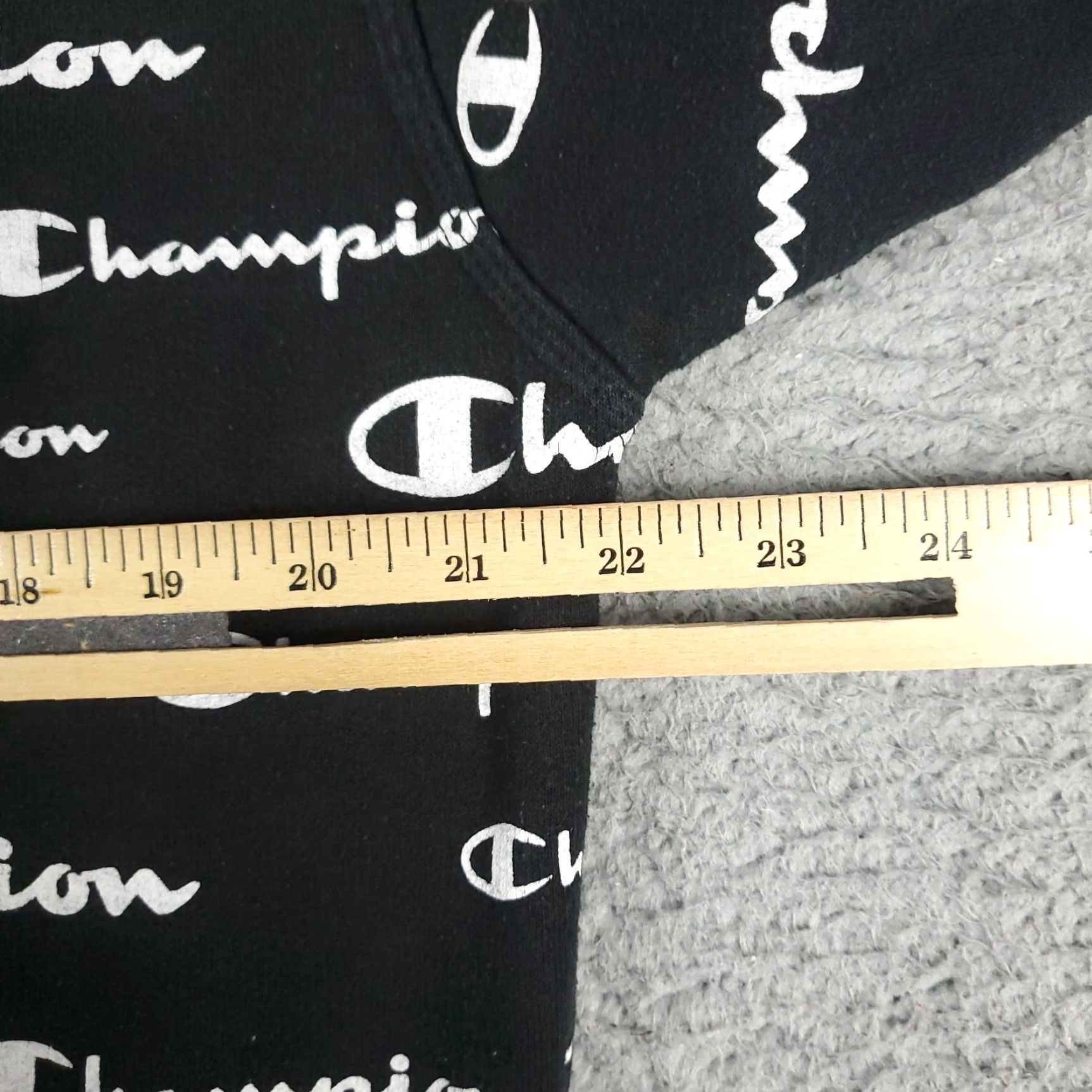 Champion Champion Hoodie Mens Medium Black Pullover Sweatshirt Long Sleeve Mock Neck Size US M / EU 48-50 / 2 - 7 Thumbnail