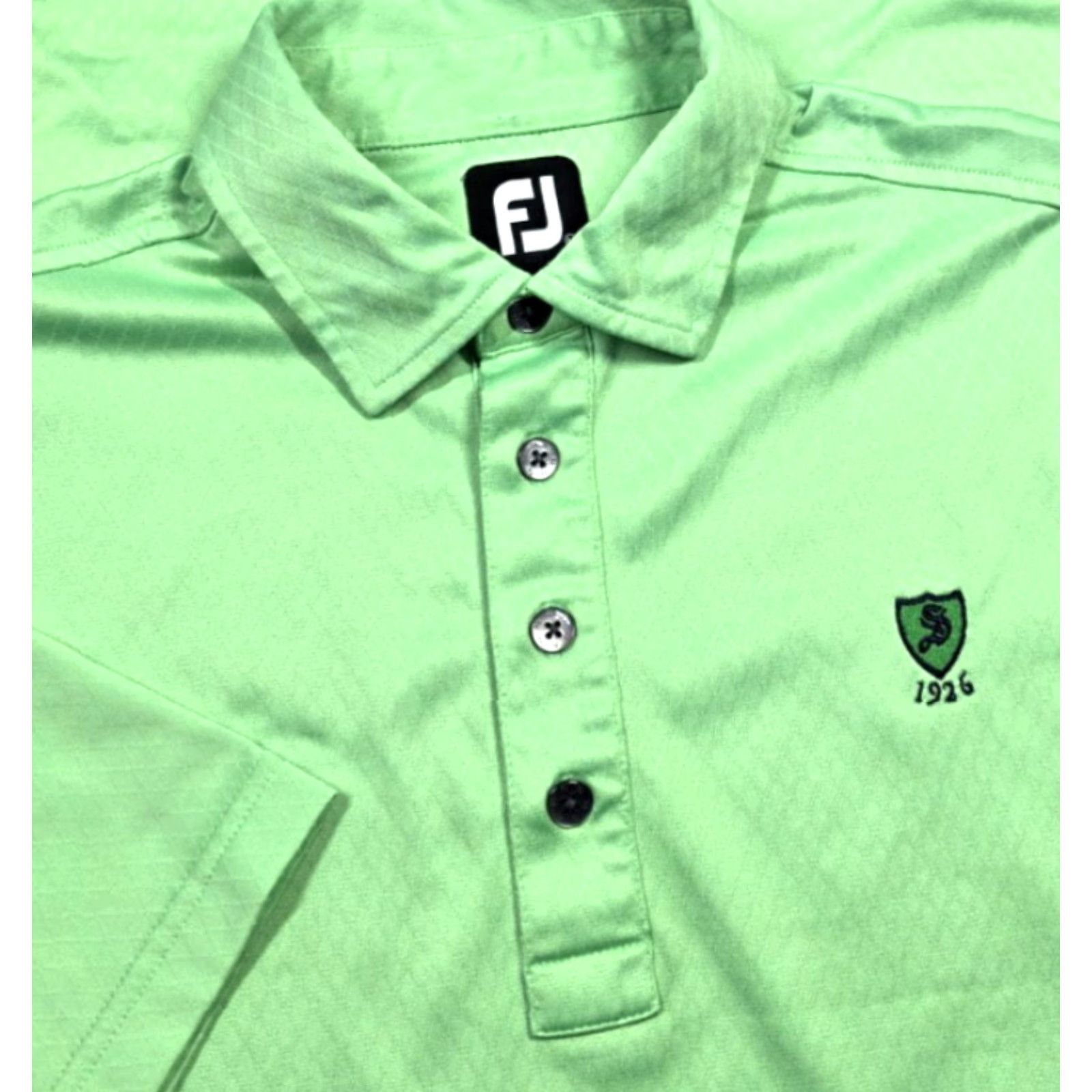 Footjoy FootJoy Men’s M Short Sleeve Green Argyle Performance Golf Polo Shirt Size US M / EU 48-50 / 2 - 2 Thumbnail
