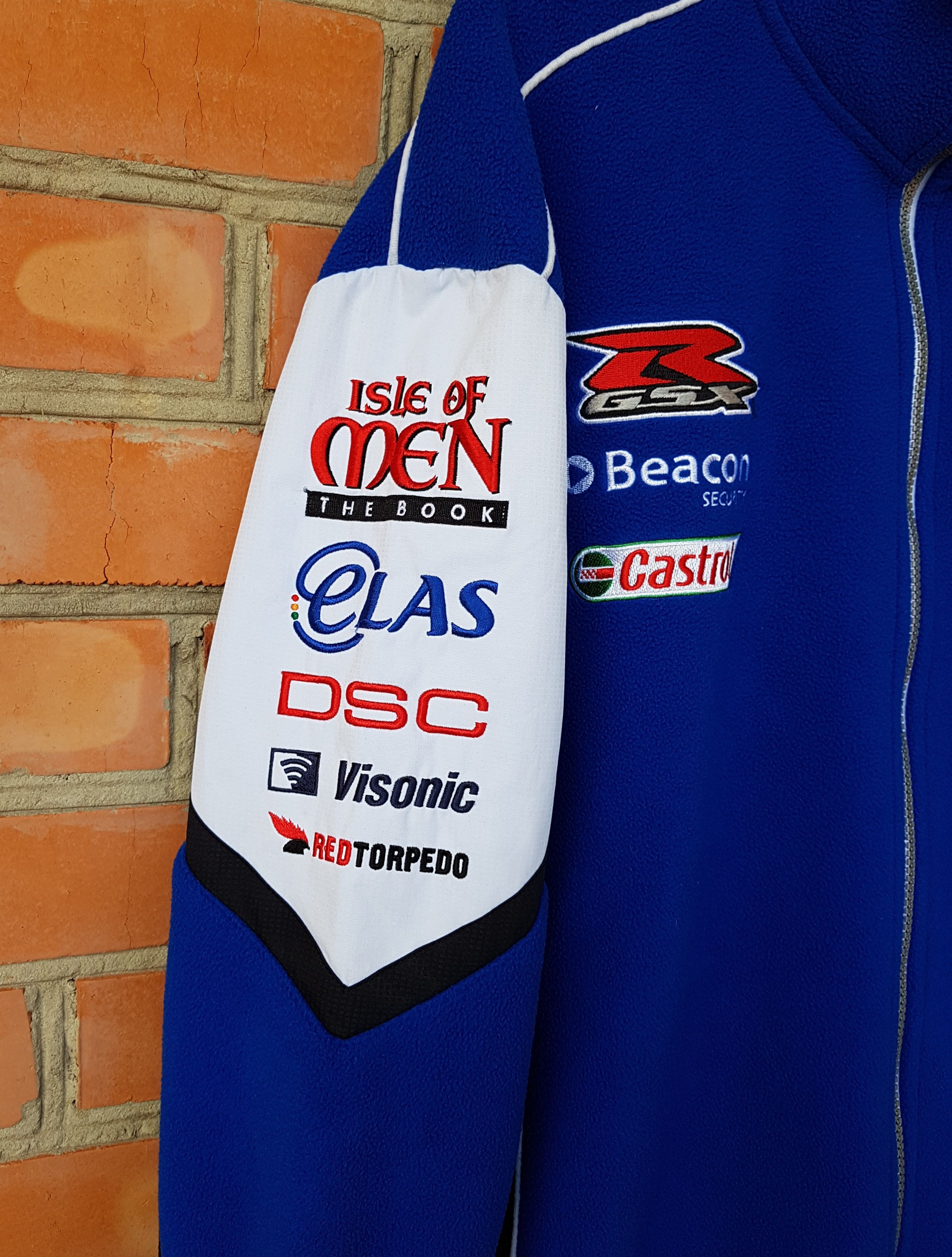 Vintage SUZUKI TYCO TEAM VINTAGE MOTO RACING FLEECE JACKET sz L Size US L / EU 52-54 / 3 - 4 Thumbnail