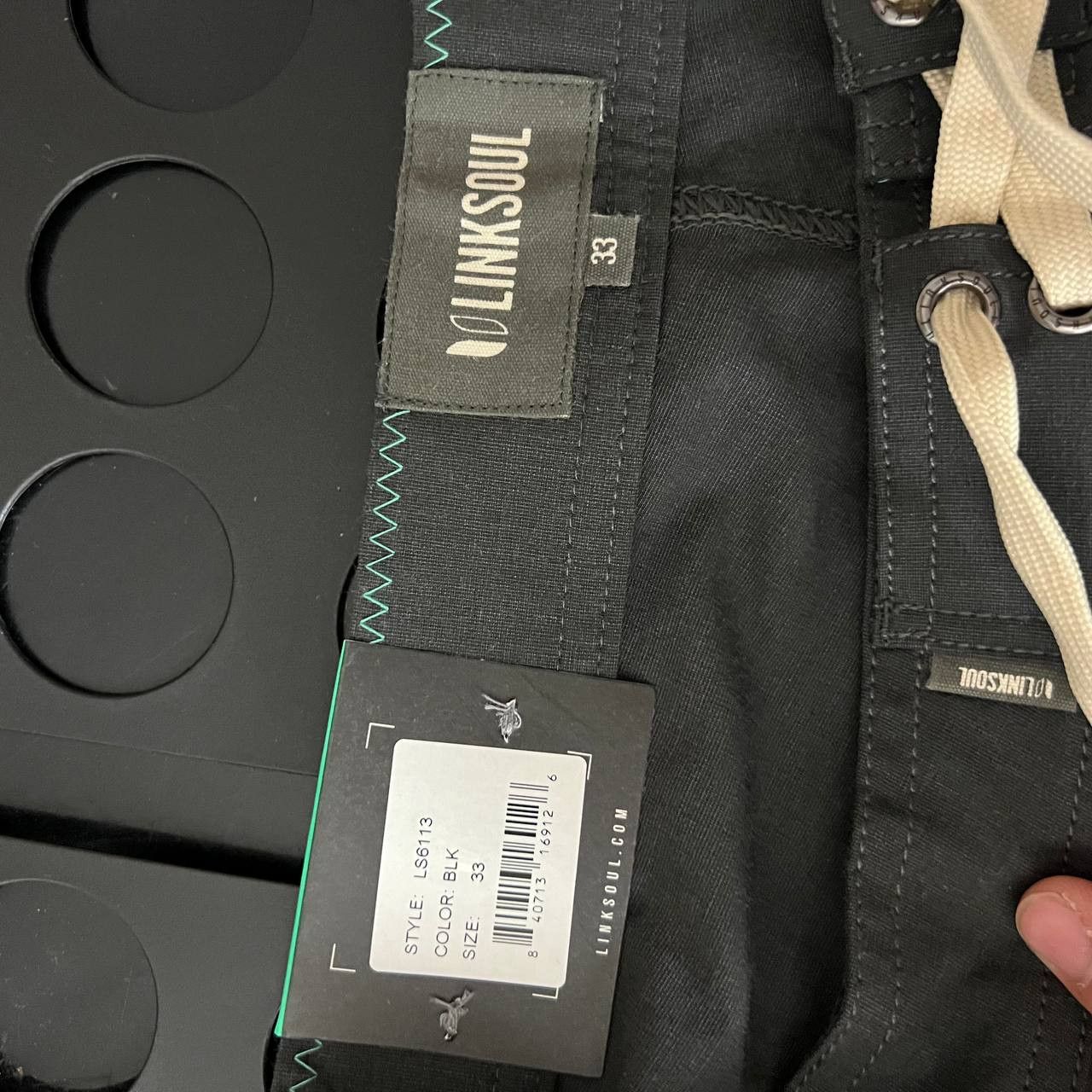 Other LinkSoul Golf Plain 33 Board Walker Shorts Black Men New Size US 33 - 5 Thumbnail