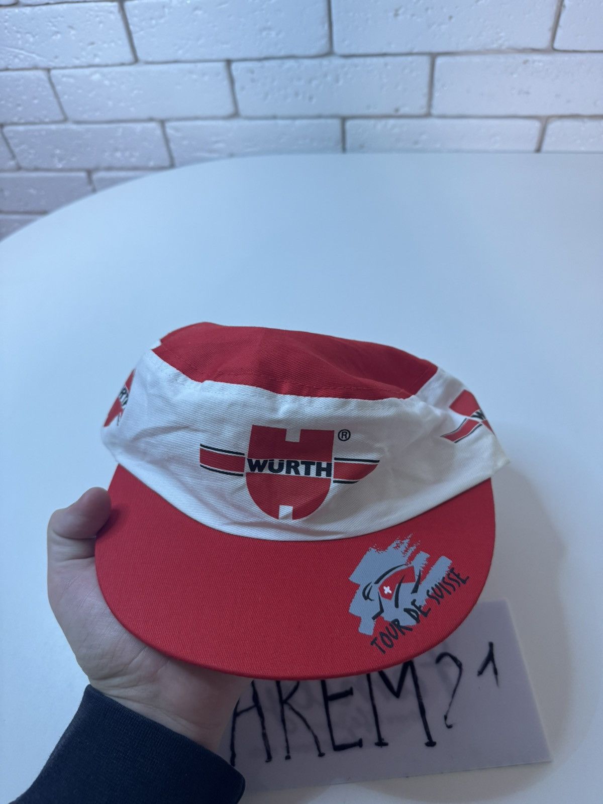 Other Vintage Wurth Tour De Swiss Cap Cycling Hat Bicycle Racing Size ONE SIZE - 2 Thumbnail