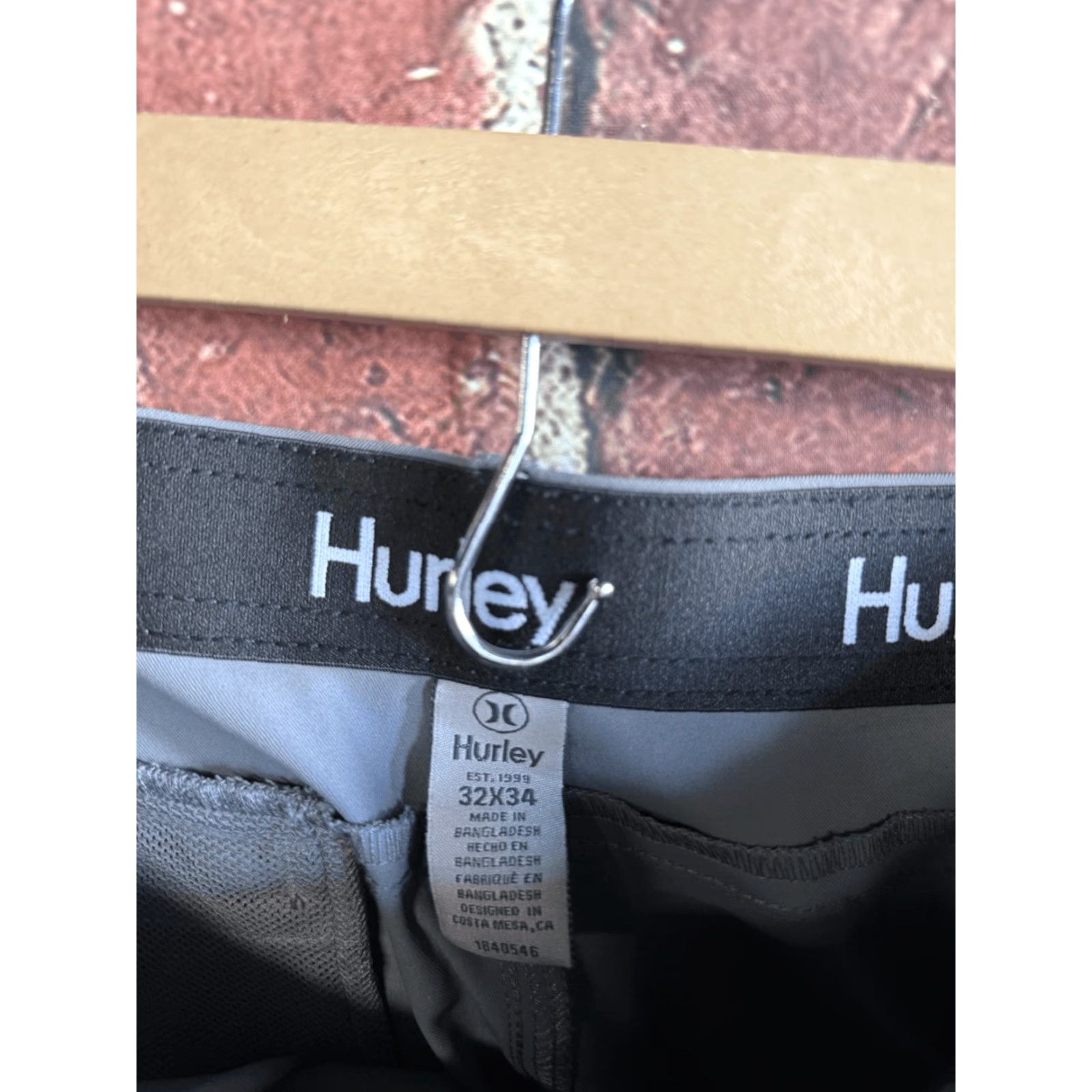 Hurley Hurley Mens Athletic Chino Pants Casual Gray 32 x 34 Regular Inseam 34 Mens Pants Size US 32 / EU 48 - 3 Thumbnail