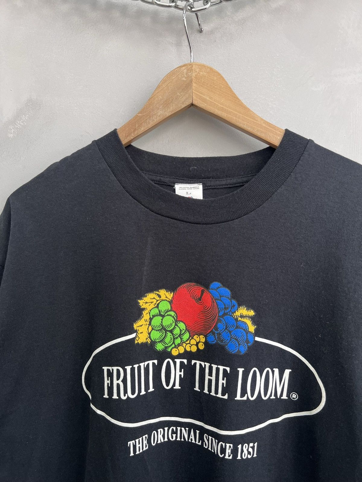 Fruit Of The Loom VINTAGE 90s 80s FRUIT OF THE LOOM TEE HOODIE KANYE VIBE Size US L / EU 52-54 / 3 - 3 Thumbnail