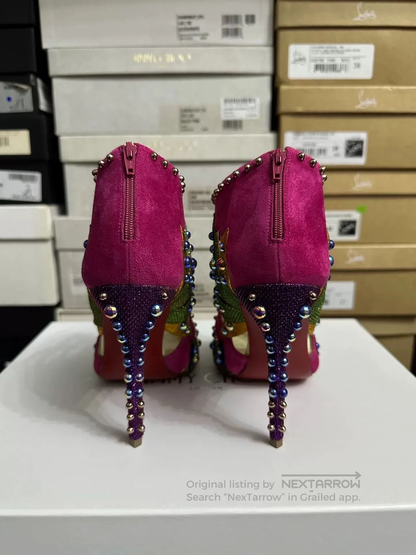 Christian Louboutin Christian Louboutin Limited Irregular Heel Heels. Size US 7.5 / IT 37.5 - 4 Thumbnail