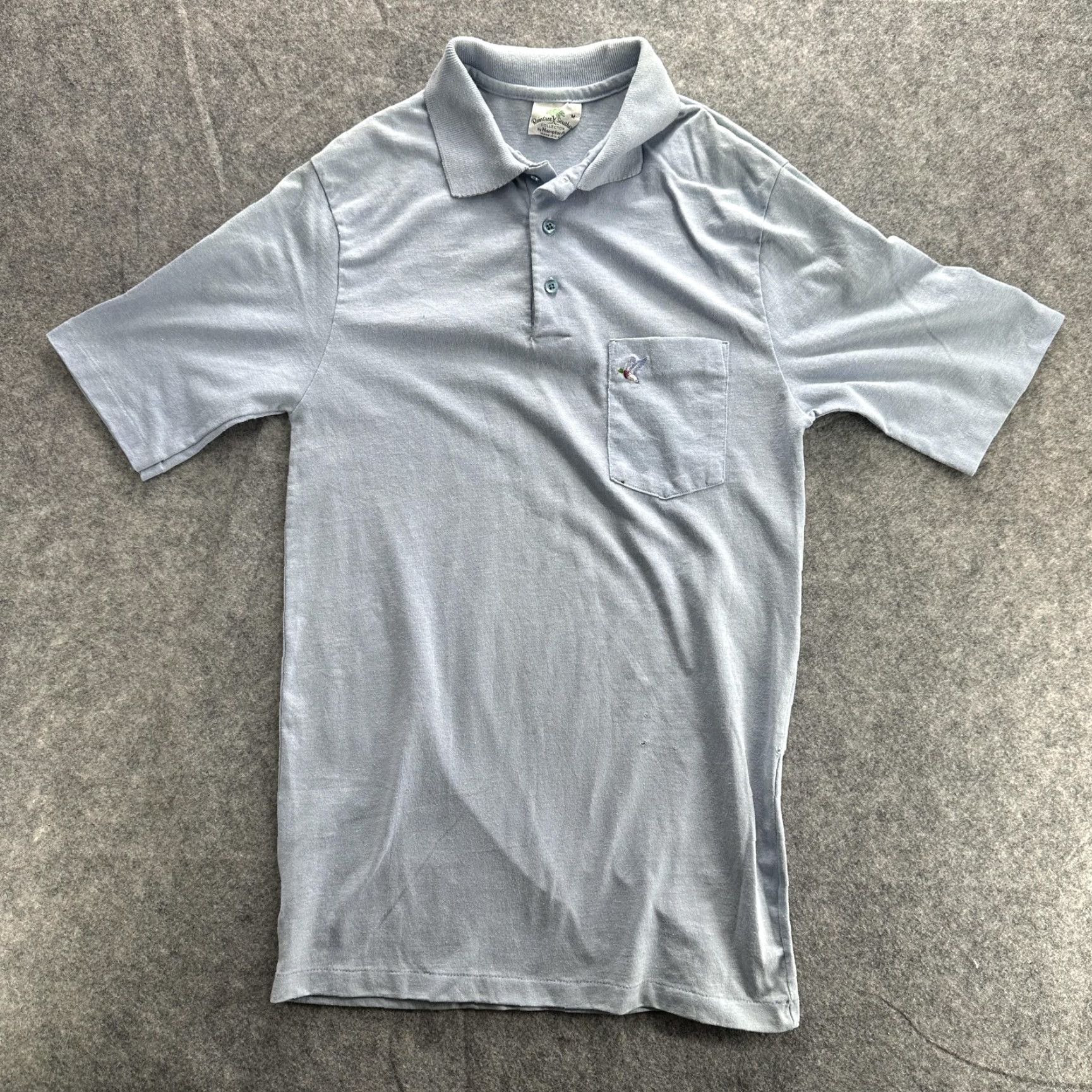 Vintage VINTAGE Raintree Southern Collection Polo Shirt Mens M Blue Bird Pocket 90s Size US M / EU 48-50 / 2 - 2 Thumbnail