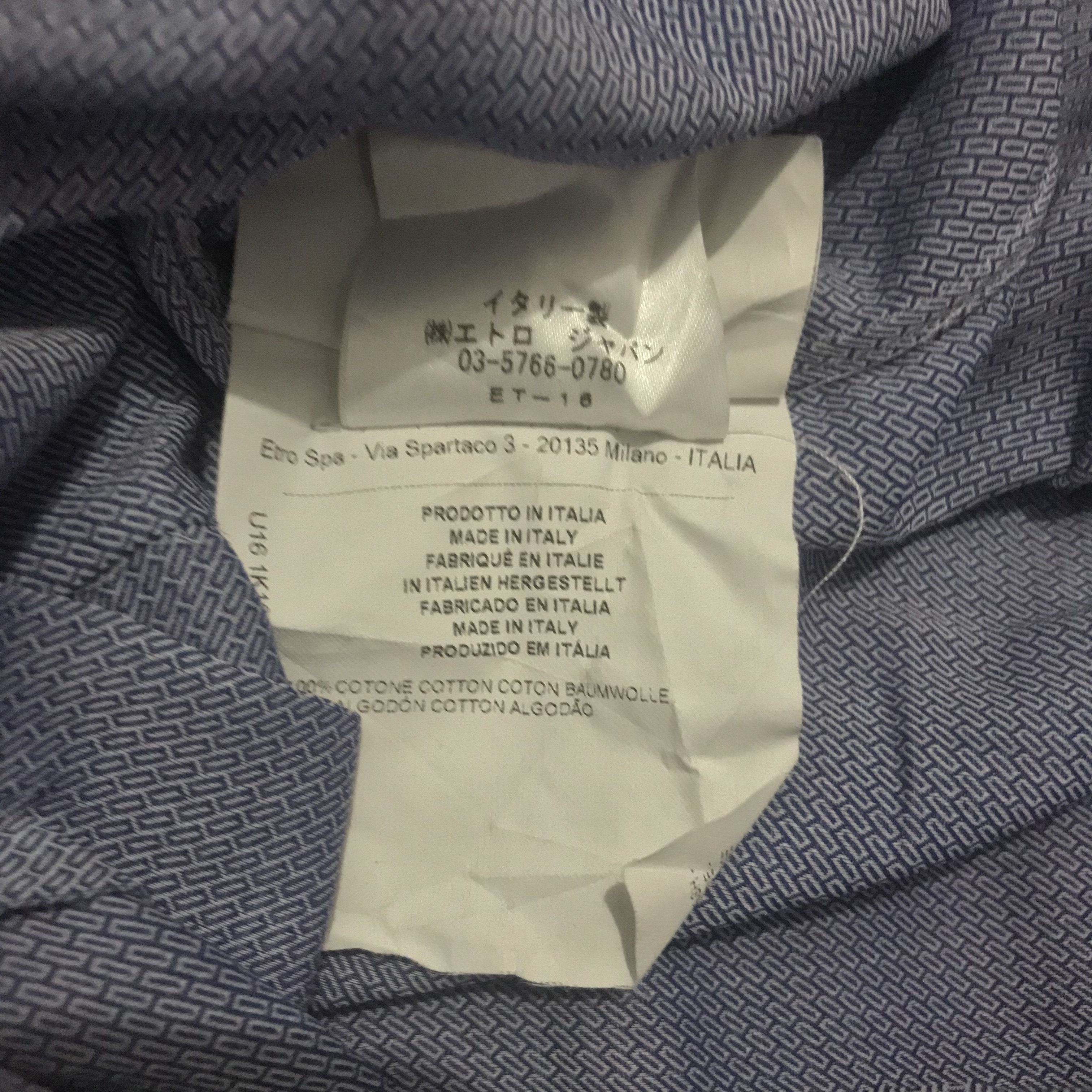 Vintage Vintage etro milano shirt button up Size US M / EU 48-50 / 2 - 6 Thumbnail