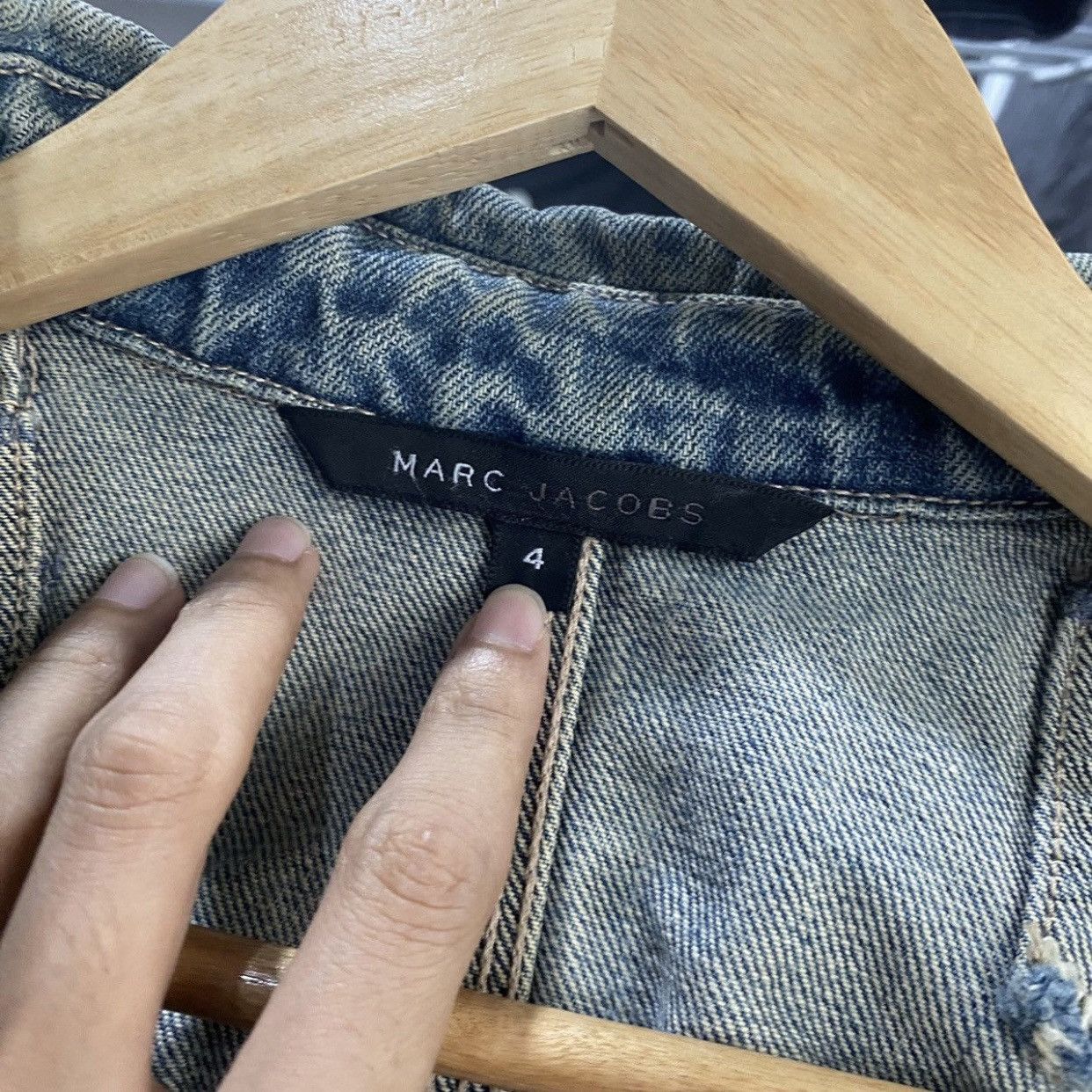 Marc Jacobs Vintage Y2K Marc Jacobs Puff Sleeve Denim Trucker Jacket Size S / US 4 / IT 40 - 9 Thumbnail