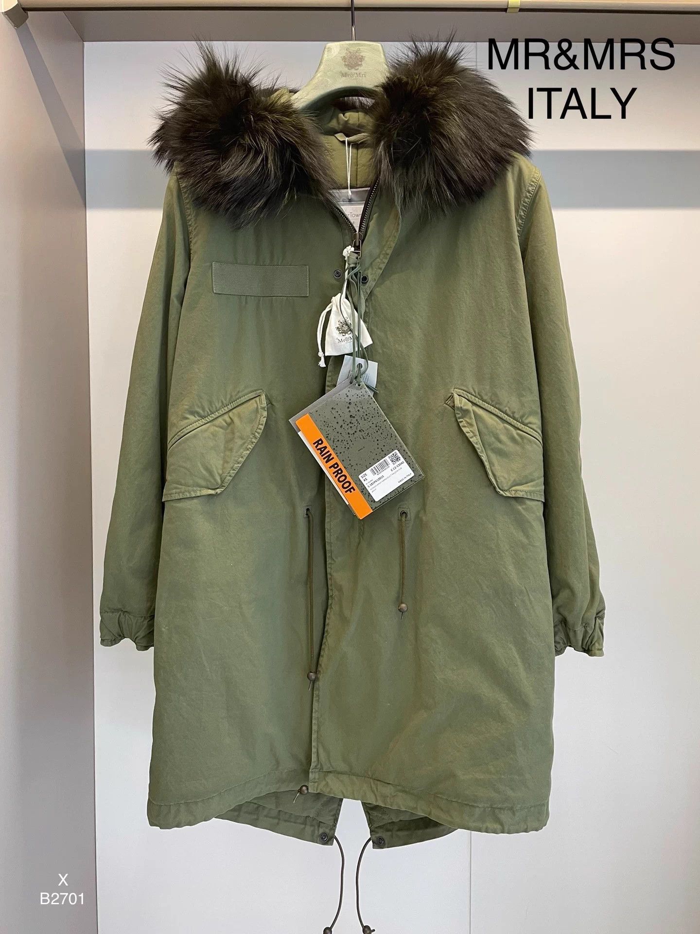MR & MRS ITALY Mr&Mrs Italy military green mid fox-fur lining XS Size XS / US 0-2 / IT 36-38 - 1 Thumbnail