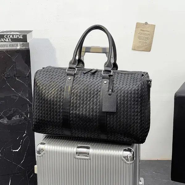 VIBE Outdoor retro woven travel duffle bag pu leather Size ONE SIZE - 2 Thumbnail