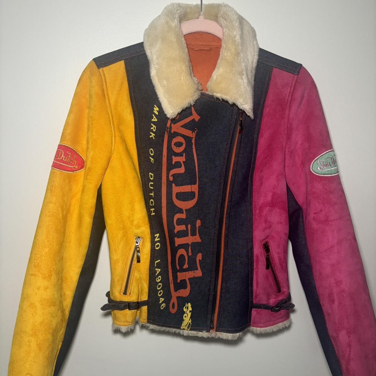 MultiColor Suede Von Dutch Jacket