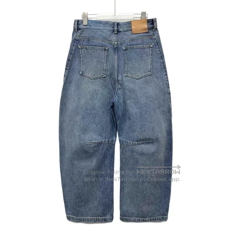 Loewe Loewe Blue washed cotton denim wide leg long pants Size 25" / US 0 / IT 36 - 2 Thumbnail