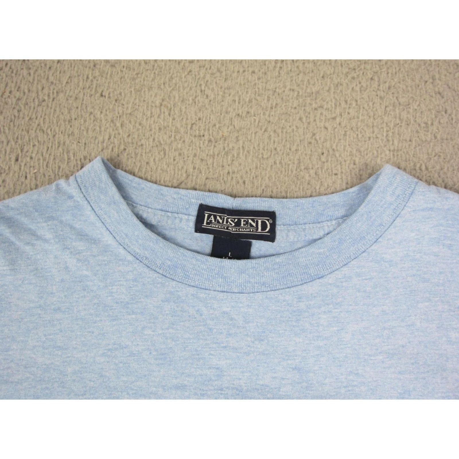 Lands' End VINTAGE Lands End Shirt Womens Large L Blue Blank 90s Crewneck Size L / US 10 / IT 46 - 2 Thumbnail
