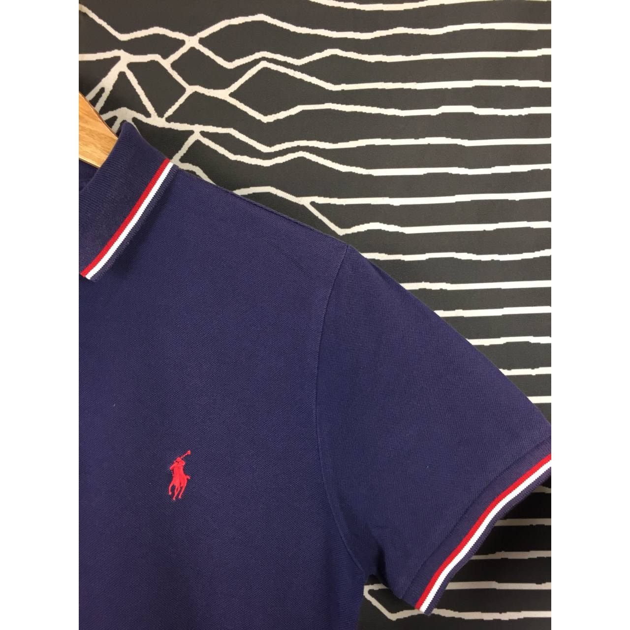 Polo Ralph Lauren × Vintage Vtg Polo Ralph Lauren Small Logo Tipped Polo Tee Size US S / EU 44-46 / 1 - 5 Thumbnail