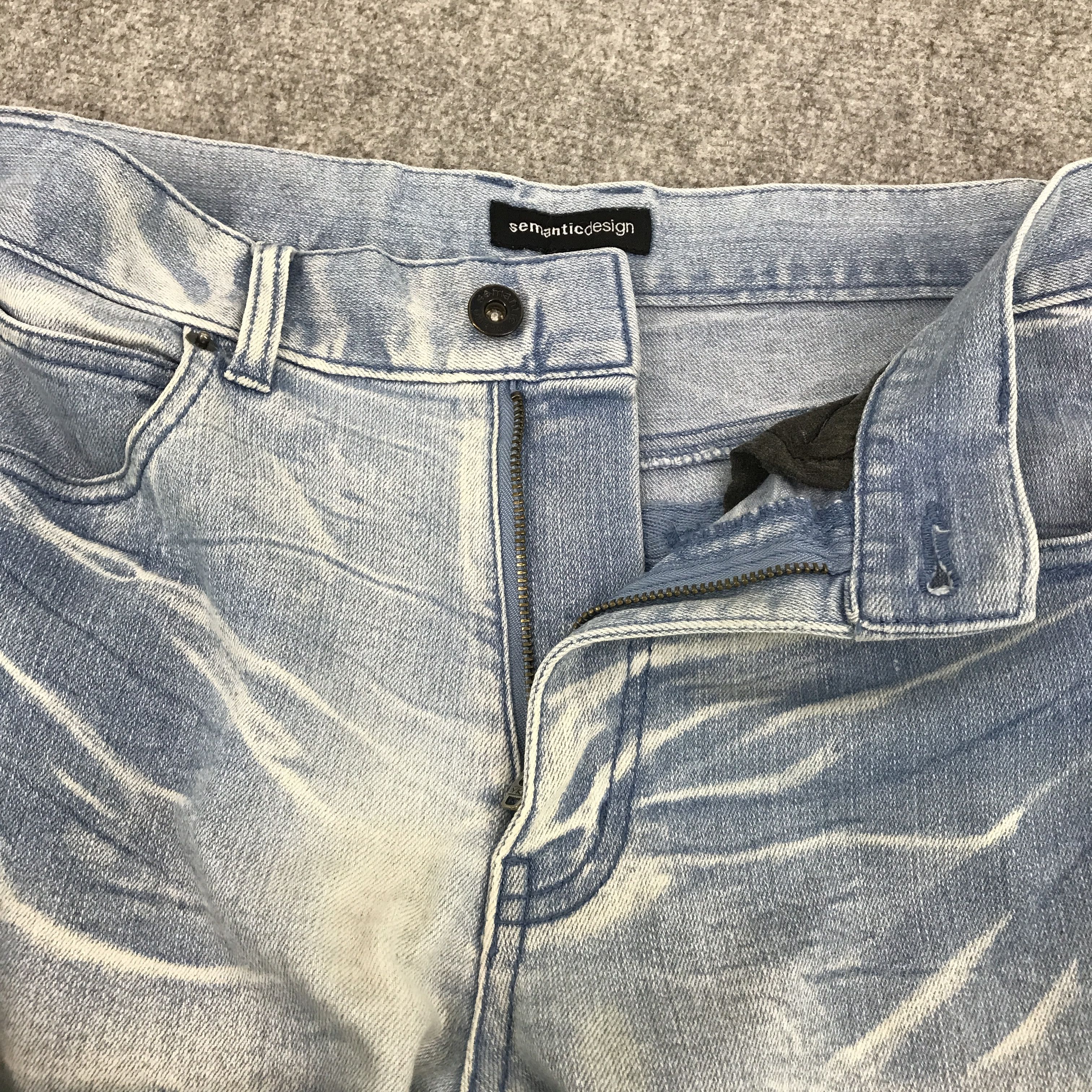 Japanese Brand × semanticdesign Japan🔥semantic design skinny design light denim jeans Size US 30 / EU 46 - 7 Thumbnail