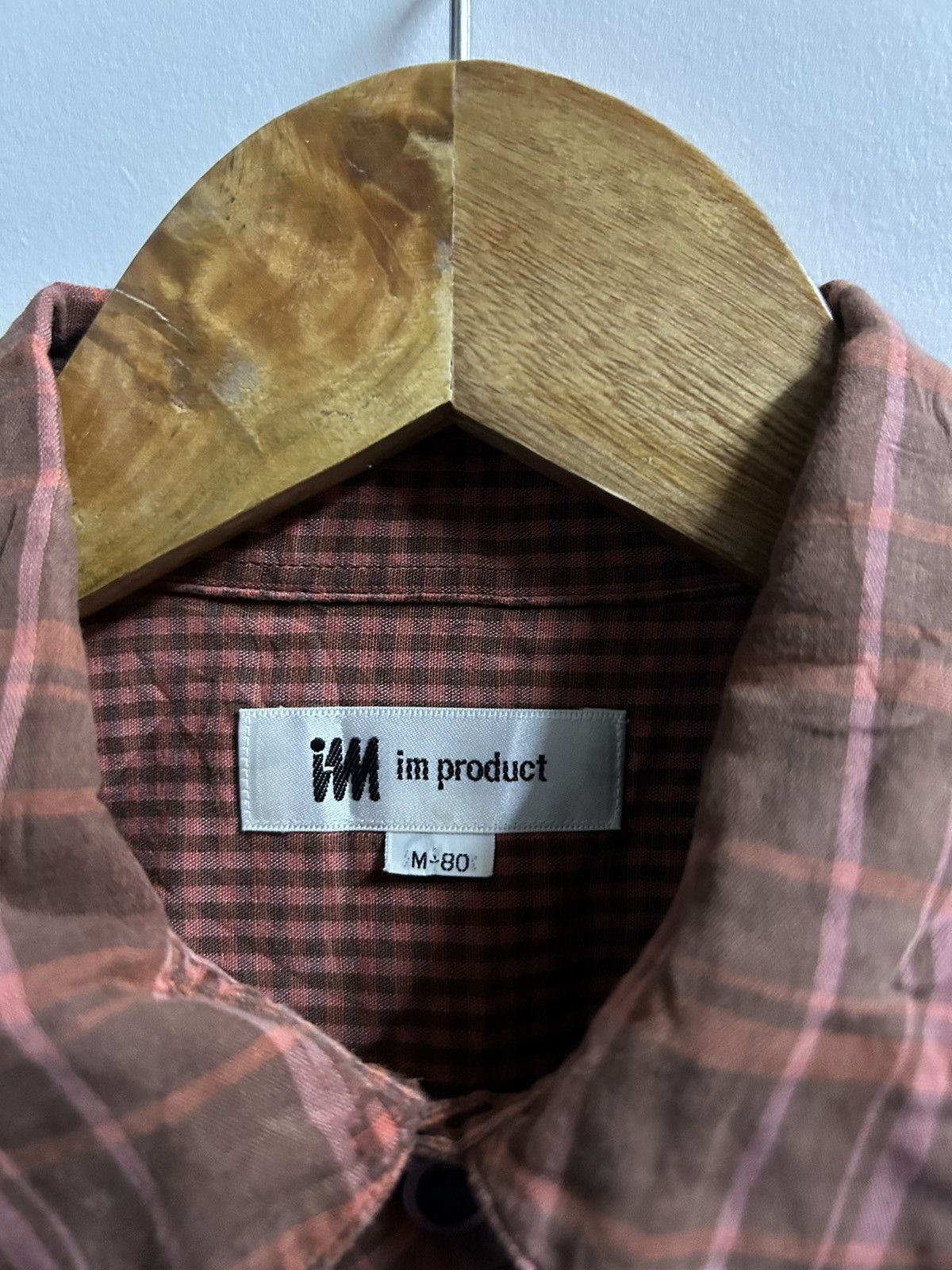 Issey Miyake 80s Archive IS Im Product Vertical Welt Pocket Plaid Shirt Size US M / EU 48-50 / 2 - 11 Thumbnail