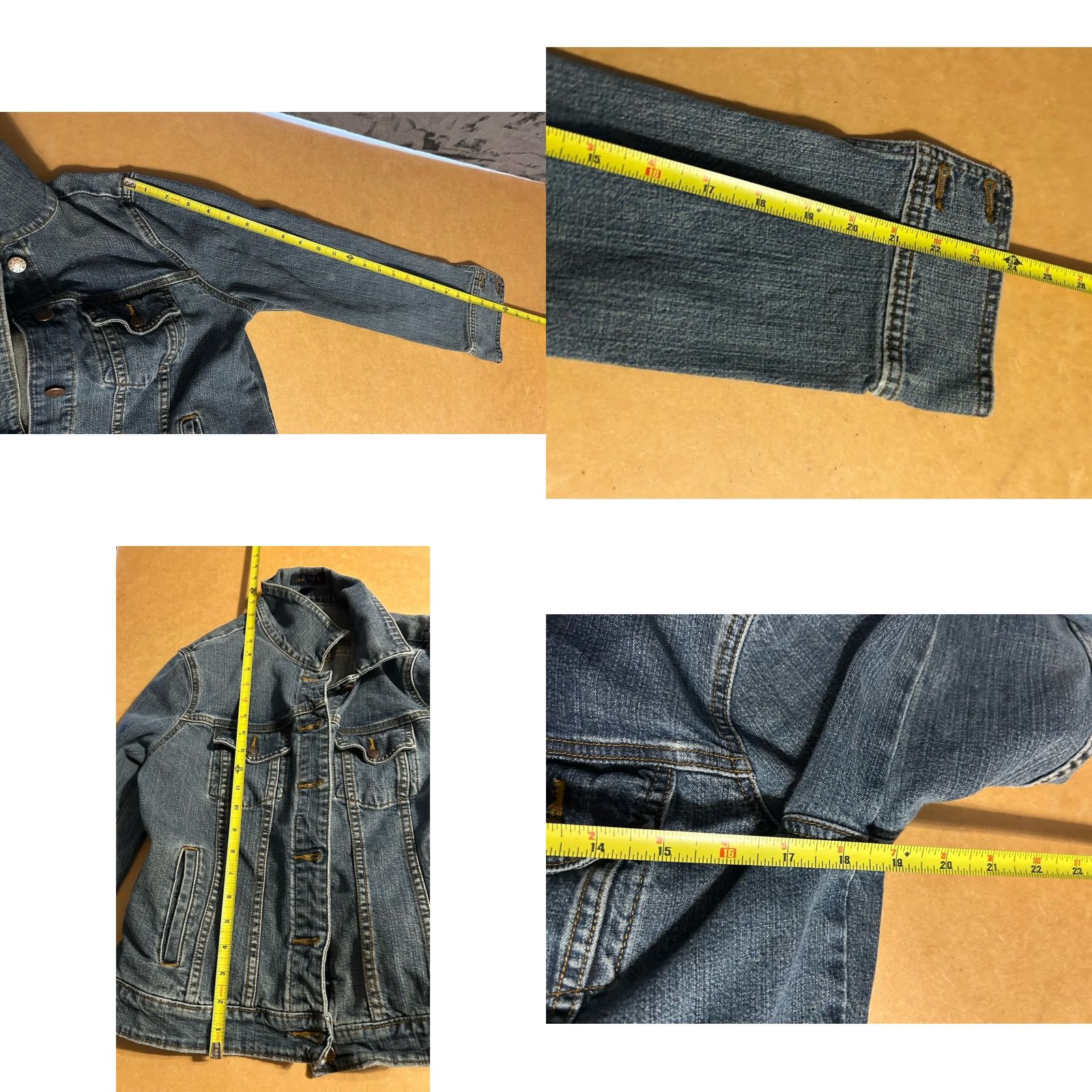 J.Crew VINTAGE J. Crew Blue Denim Jean Jacket Women Large Trucker Style Style#63092 Pockets Jeans Jacket Size 36" / US 14 / IT 50 - 9 Thumbnail