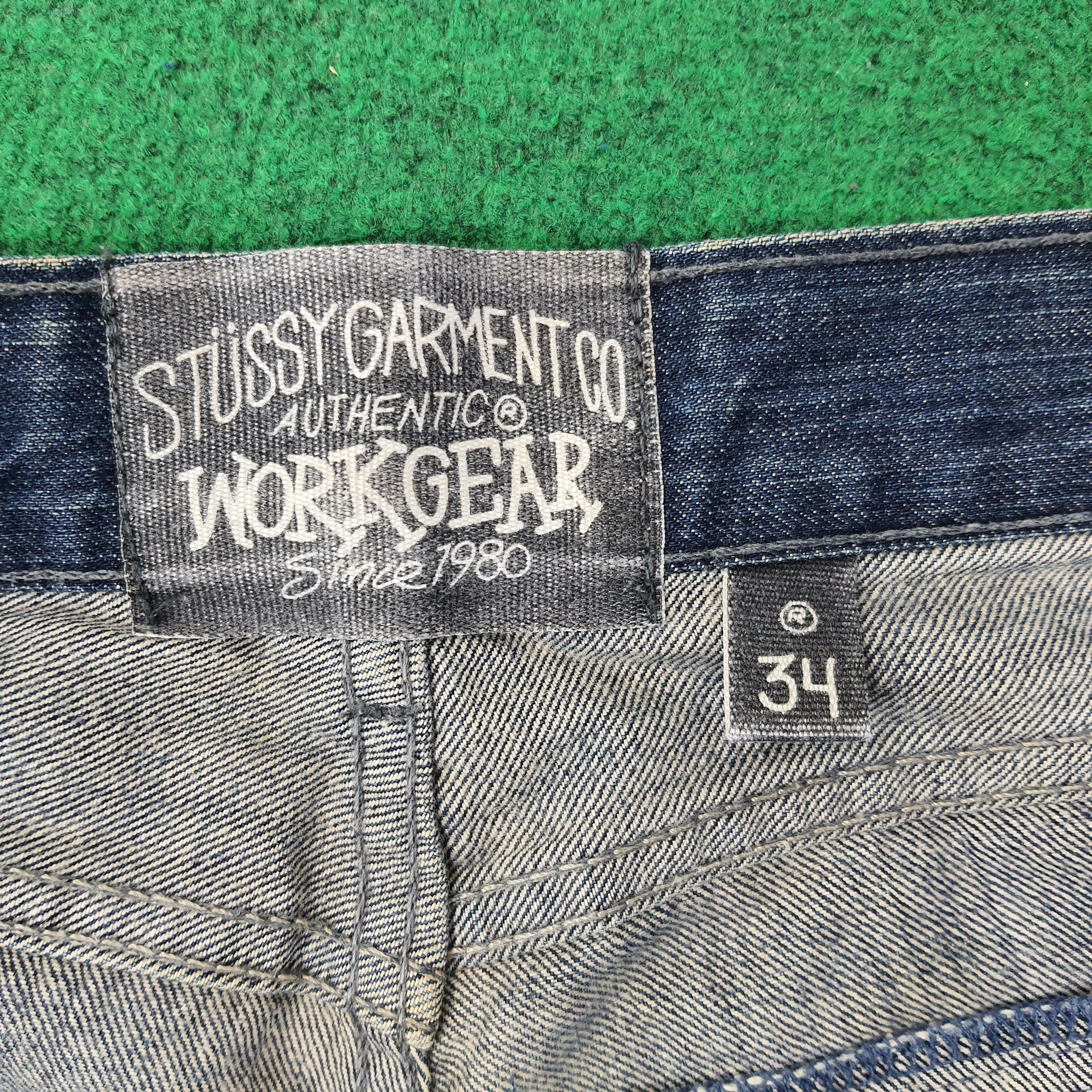 Stussy Vintage Stussy Authentic Workgear Custom Logo Jeans C265N5 Size US 34 / EU 50 - 8 Thumbnail