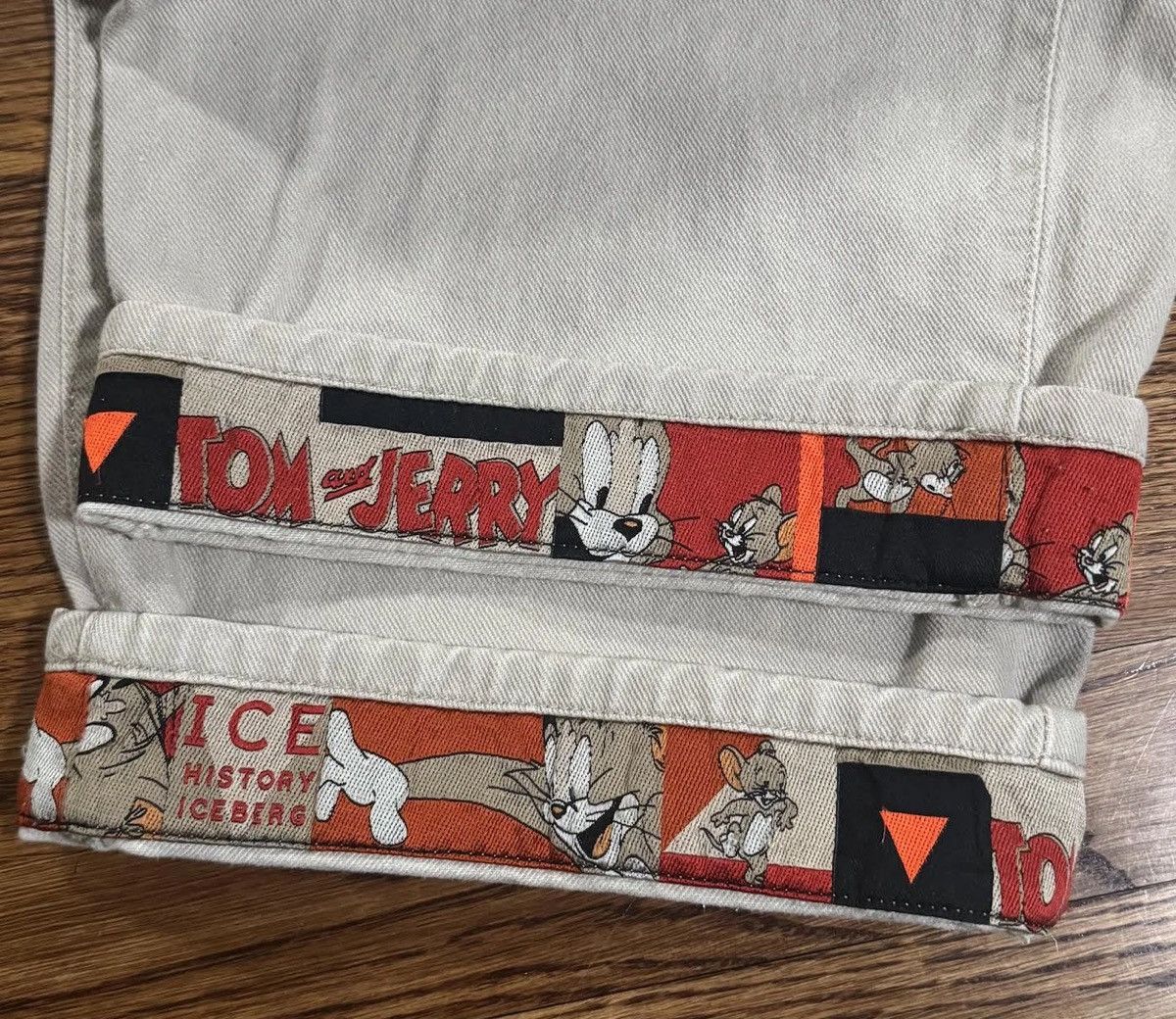 Iceberg Vintage Iceberg History Tom & Jerry White Jeans (Size 42) Size US 42 / EU 58 - 3 Thumbnail