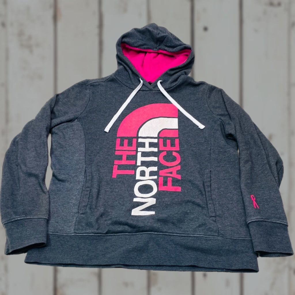 The North Face VINTAGE The North Face Womens Large Hoodie Breast Cancer Awareness Collabe 7543 Size L / US 10 / IT 46 - 1 Thumbnail