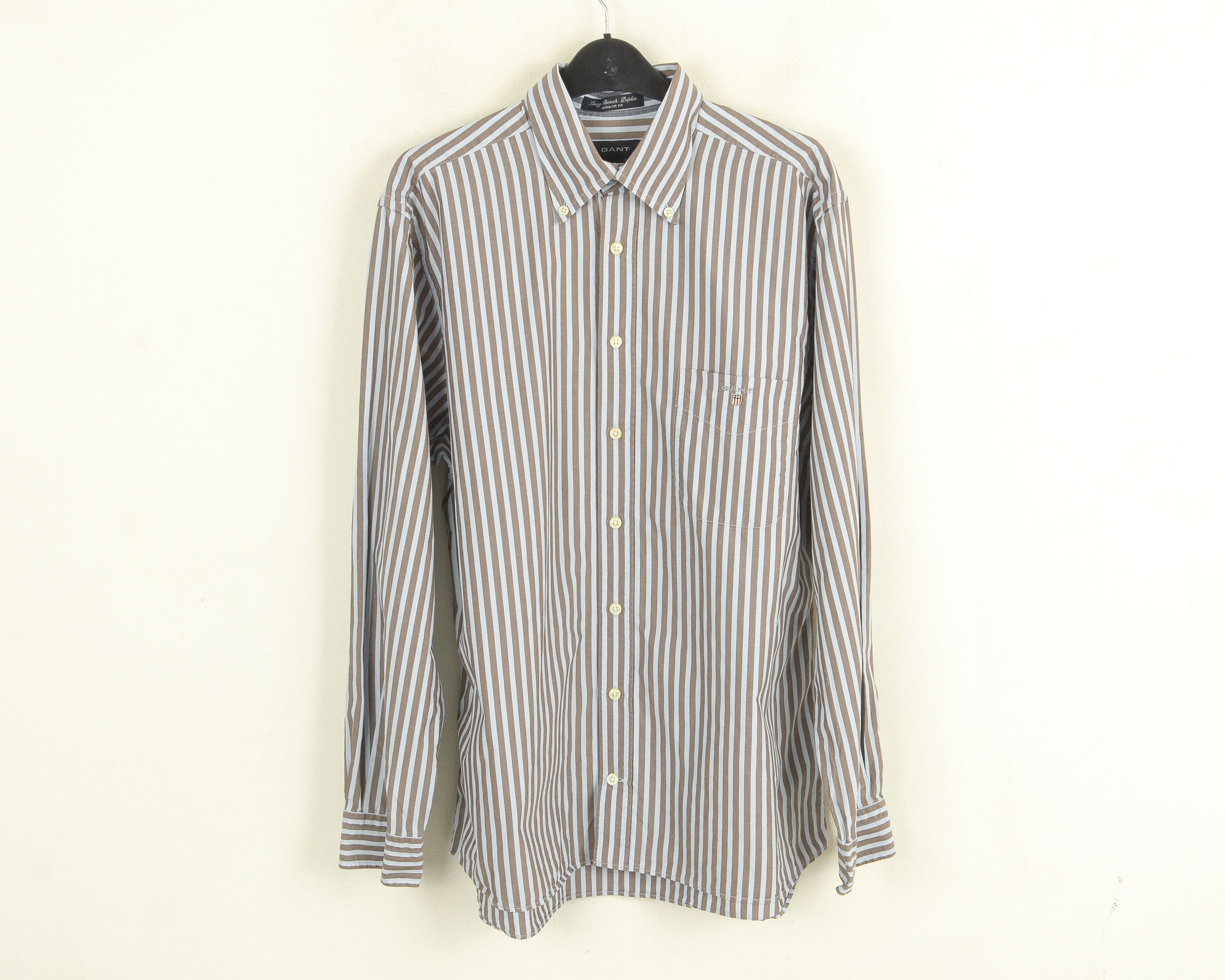 Gant GANT 'Long Beach Popli' M Shirt Casual Long Sleeve Striped Size US M / EU 48-50 / 2 - 1 Thumbnail
