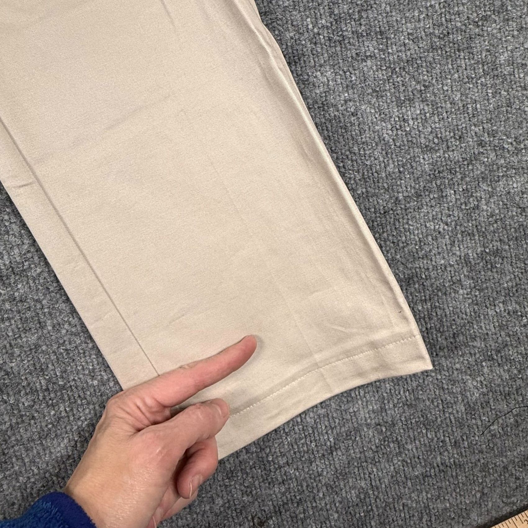 Mango Mango Chino Pants Beige 4 Regular 30x29 Stretch Twill Straight Pockets Logo Women Vintage No Size 27" / US 4 / IT 40 - 7 Thumbnail