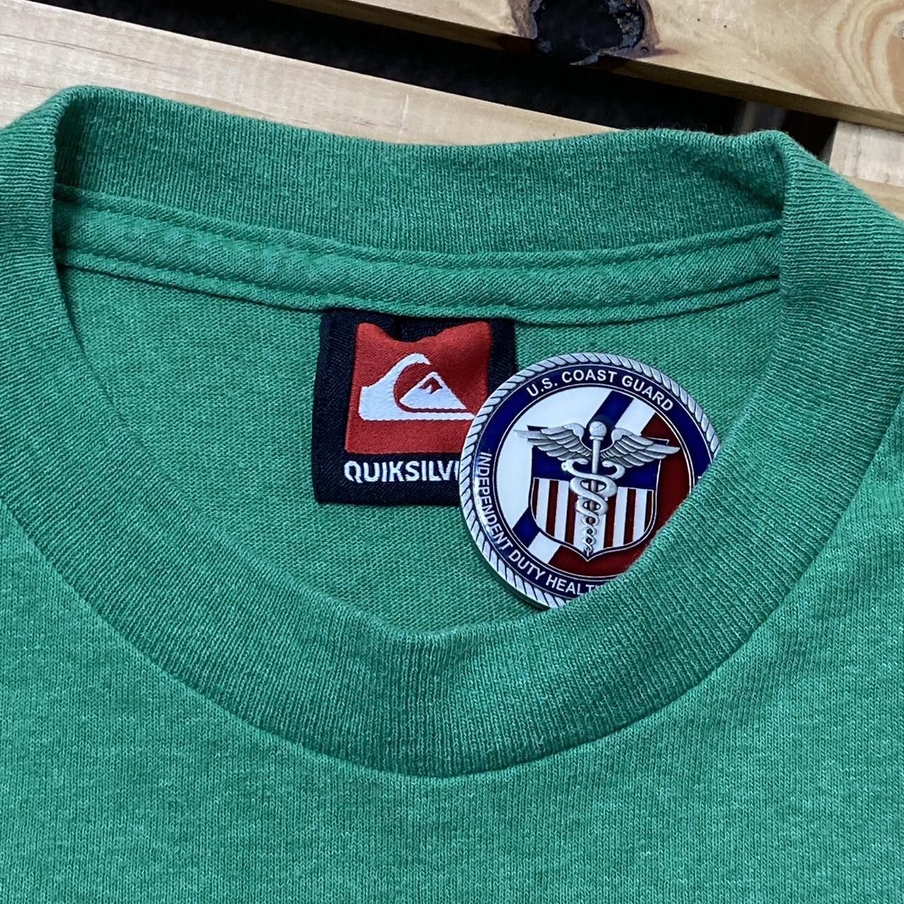 Quiksilver Vintage Quiksilver Green Surf Tee Size Small Size US S / EU 44-46 / 1 - 3 Thumbnail