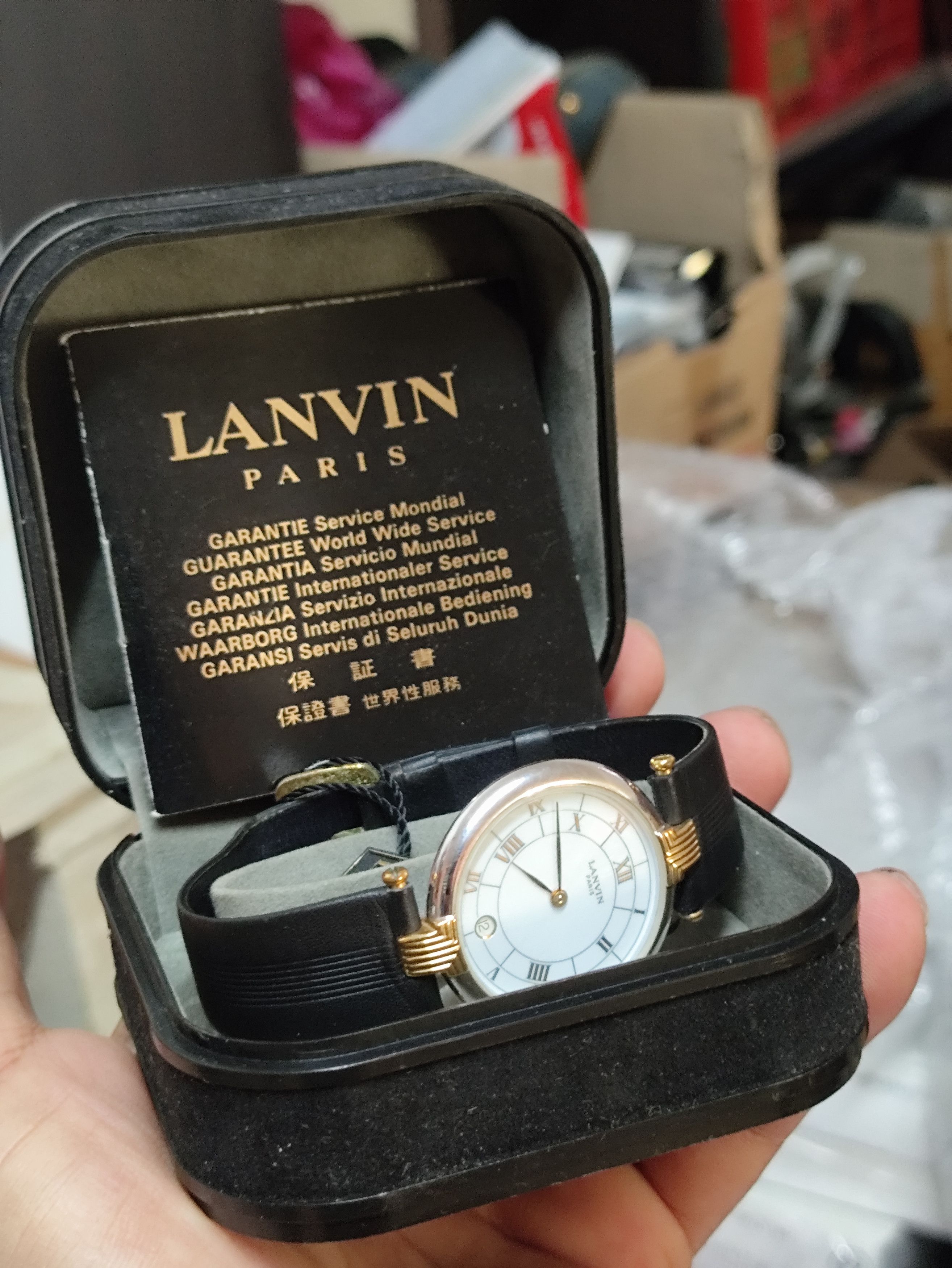 Lanvin Luxury Vintage LANVIN PARIS Watch (SWISS ENGINE QUARTZ) Size ONE SIZE - 1 Thumbnail
