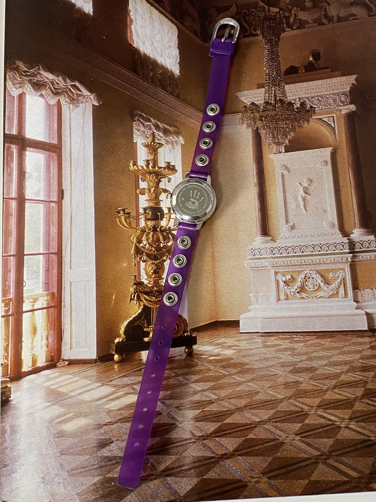 Jewelry Vintage Muddy Quartz Watch with Purple Strap Size ONE SIZE - 4 Thumbnail